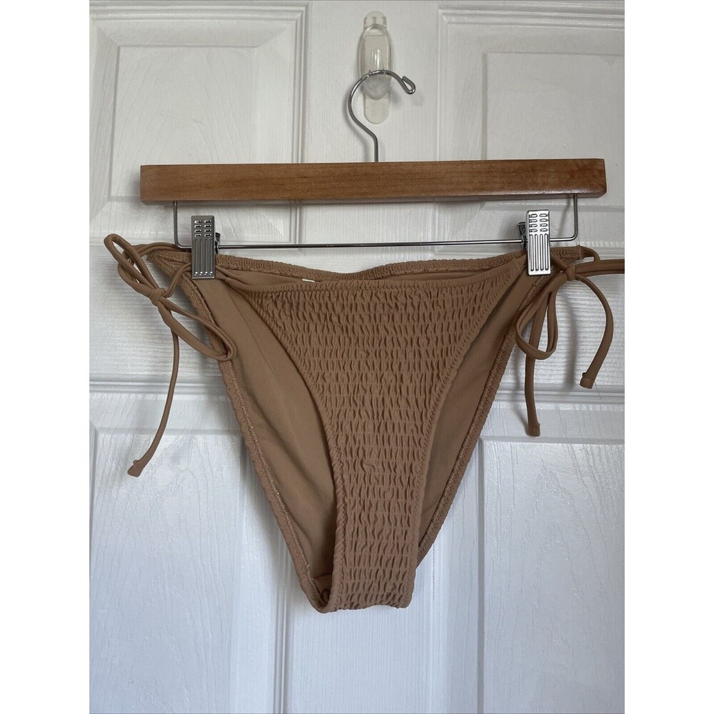 Aerie Smocked Tie Bikini Bottoms size M